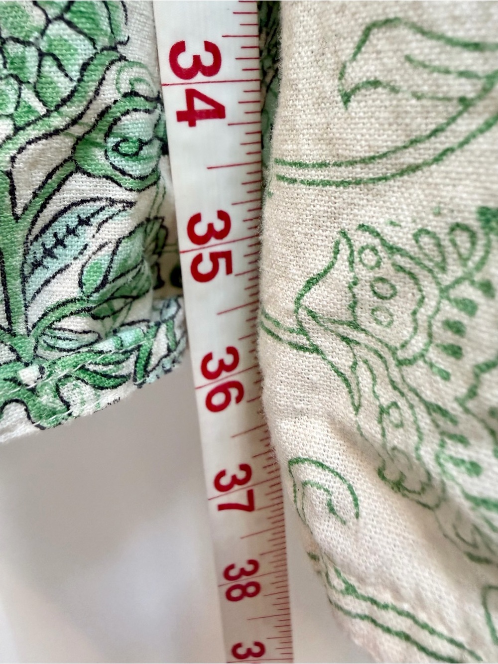 Roller Rabbit Pamela Tiered Dress Size Medium Grass Green Patchwork Floral Cream - Picture 9 of 11